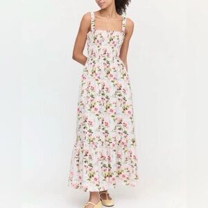 Hill House Pink Floral Maxi Dress